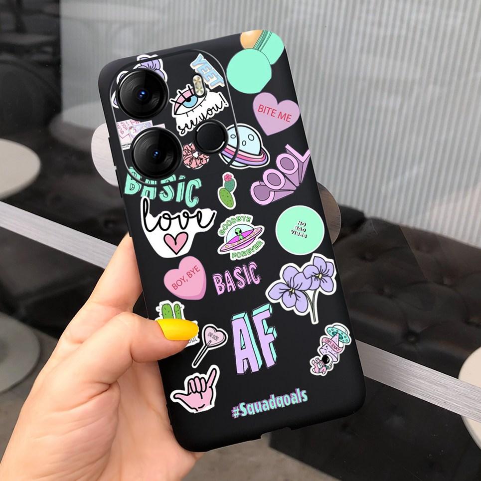 For Cover Tecno Pop 7 Pro Case Astronaut Dragon Silicone TPU Soft Back Cover Cases for Tecno Pop7 Pro BF7 Shockproof Bumper Capa
