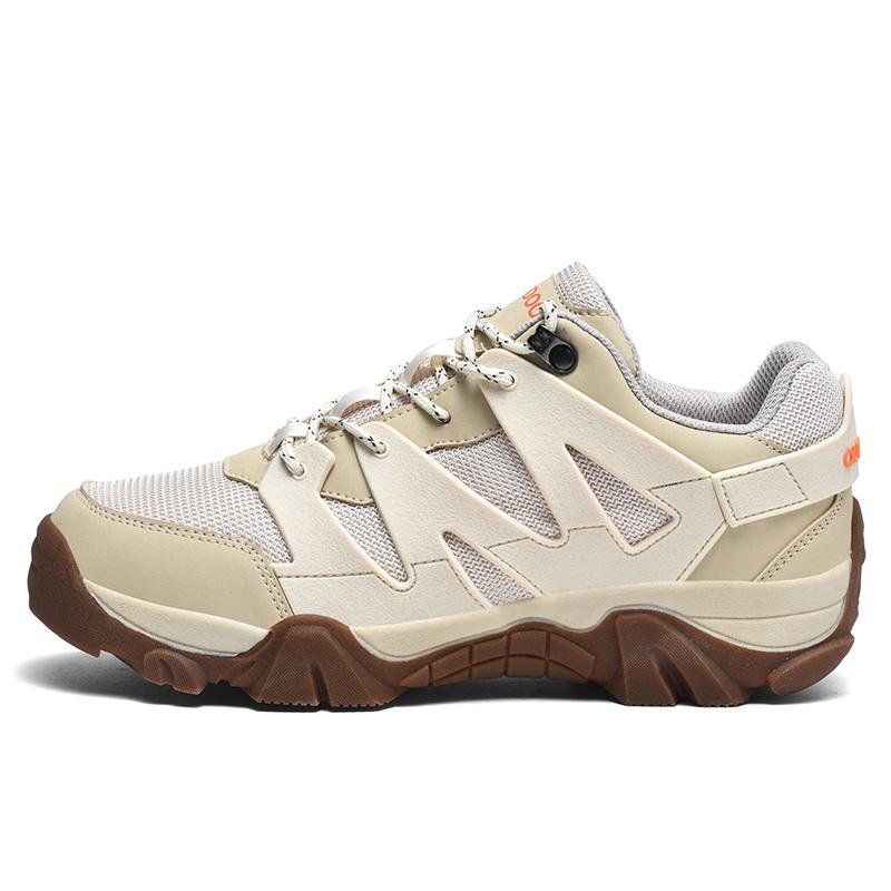 

Уличная обувь для хайкинга Удобная дышащая шнуровка Мягкая обувь с низким верхом Мужская Противоскользящая Легкая Повседневная обувь Мужская 39 бежевый
