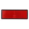 Motoforti 87x32x9mm Front Lower Fork Reflector Sticker Rear Saddlebag Reflective Cover Universal Red with Screw 2-4 Pcs