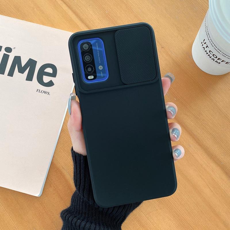Flüssige Silikonhülle für Samsung A51 A71 A12 A21 A32 A42 A52 Redmi Note 9 10 Schiebe-Druckfenster mit Objektivschutzabdeckung