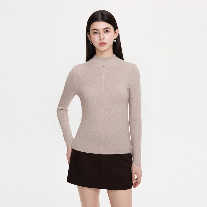 FivePlus Women's Metal Embellished Slim Fit Knit Top