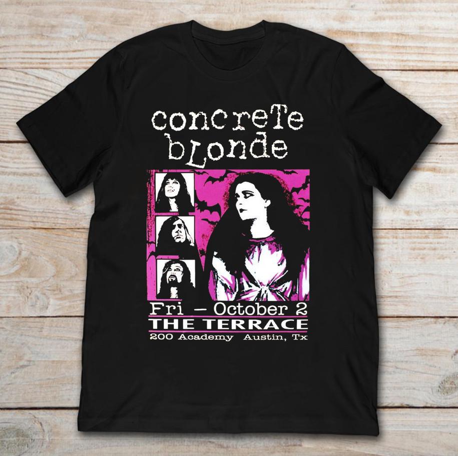 Academy Austin Concrete Blonde Band All Size Black T-shirt Unisex CH258