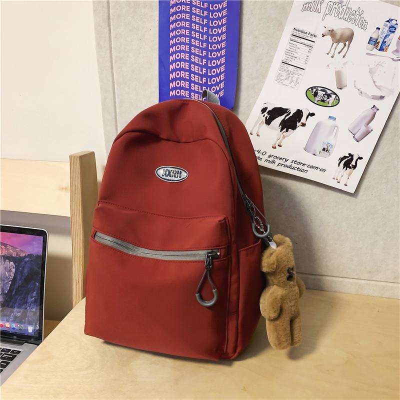 School bag School bag Female college student Versatile Harajuku simple backpack Girls commuting shopping small backpack