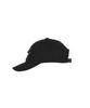 BMUETTE Flower Bead Detail Logo Embroidered Ball Cap Black