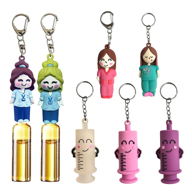 Paw Print Girl Shaped Ampoule Bottle Opener Keychain Rubber Cutter Aid Medication Vial Breaker Tool For Home Nurses And Doctors