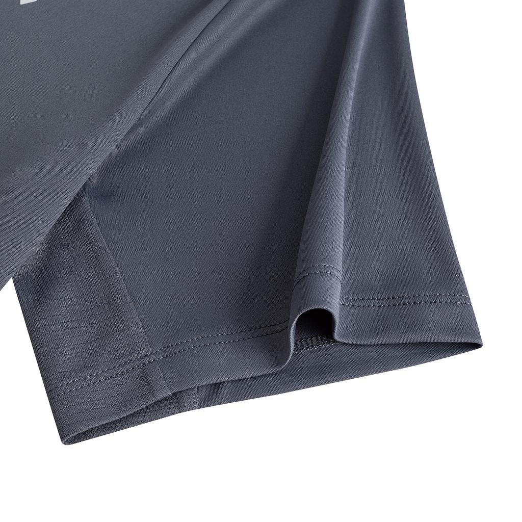 Anta Training Short Sleeve Knit Shirt Summer T-Shirt Men Tops Gray 952627101-6