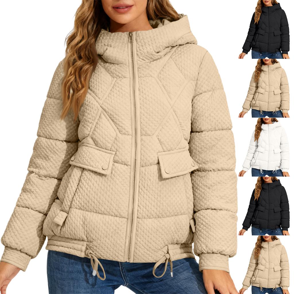 Women's Winter Warm Cotton Jacket Single Breasted Zipper Jacket