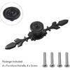 Pull Handle, Vintage Style Zinc Alloy Door Knob with Screw, Fit for Drawer Cabinet, 4-Pack (Black)