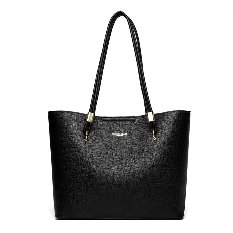 Simple Retro Tote Bag, High-quality PU Leather Shoulder Bag for Women's Tote Bag Suitable for Daily, Leisure, Commuting