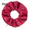 Convenient Hair Scrunchies for Gym Pocket Ties with Hidden Zipper Women, Elastic Tie Storage Headphones Small Items Keys And Coins, Satin Accessories