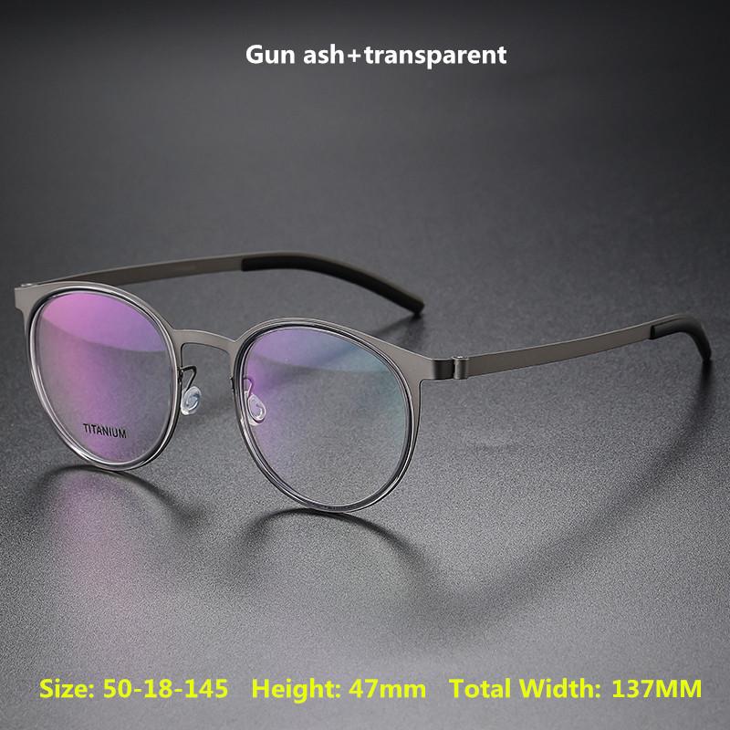 

2025 round glasses frame men Fashion retro brand eye glasses frames for men Business ultralight computer myopia spectacle frames