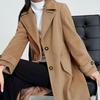 Women's Lapel Mid-Length Wool Coat