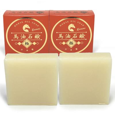 Plus for Planning Handmade Horse Oil Soap 90g X Japanese Horse Oil In Soap Cold Process Manufacturing Dry Skin Sensitive Skin Soap Made In Japan