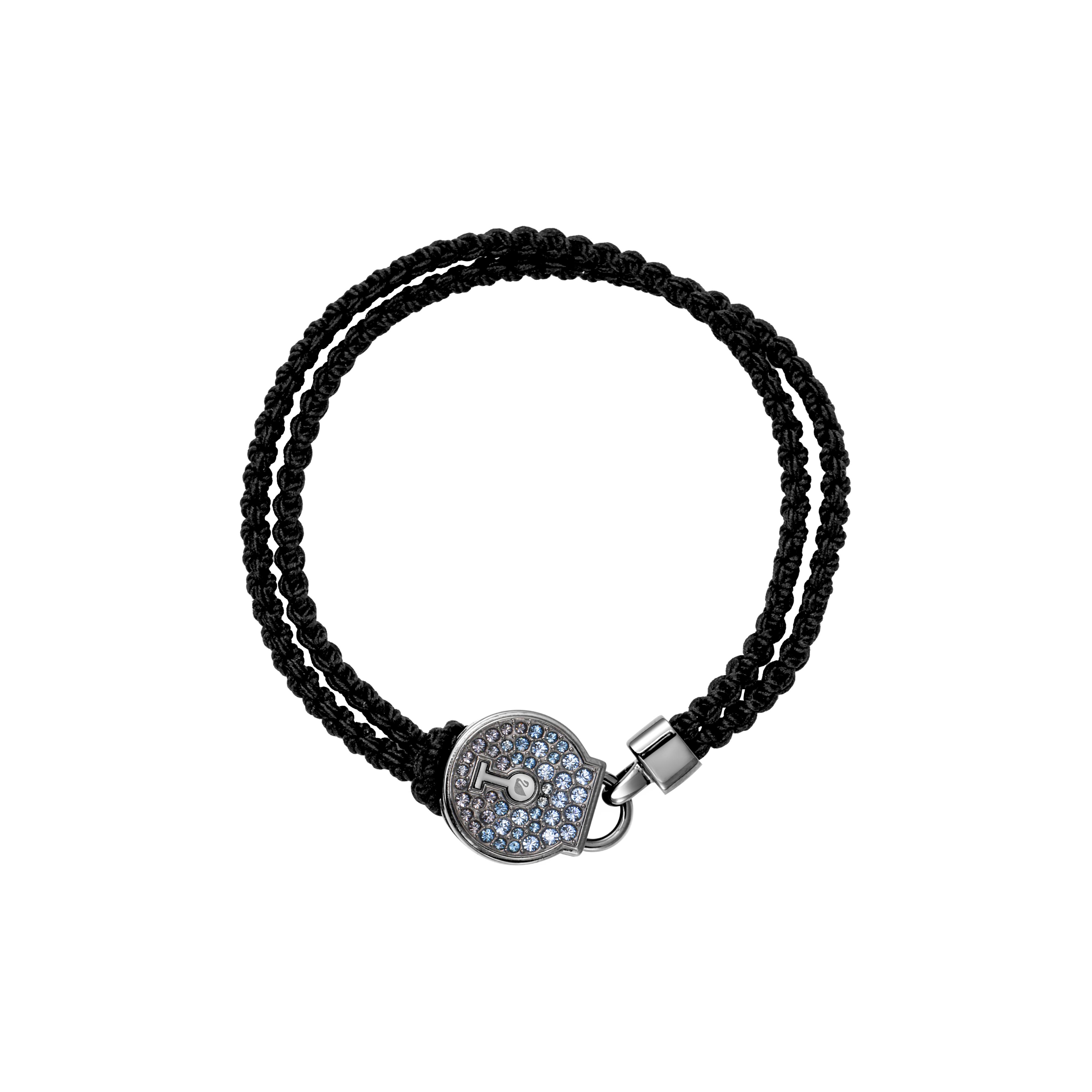 Swarovski Heart Lock Love Bracelet Unisex bracelets Black 5572527 Box (Random Color),S-17.5cm