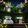 Dual Color Solar Garden Pillar Lights – Waterproof Chinese Retro Style for Fence and Gate Posts