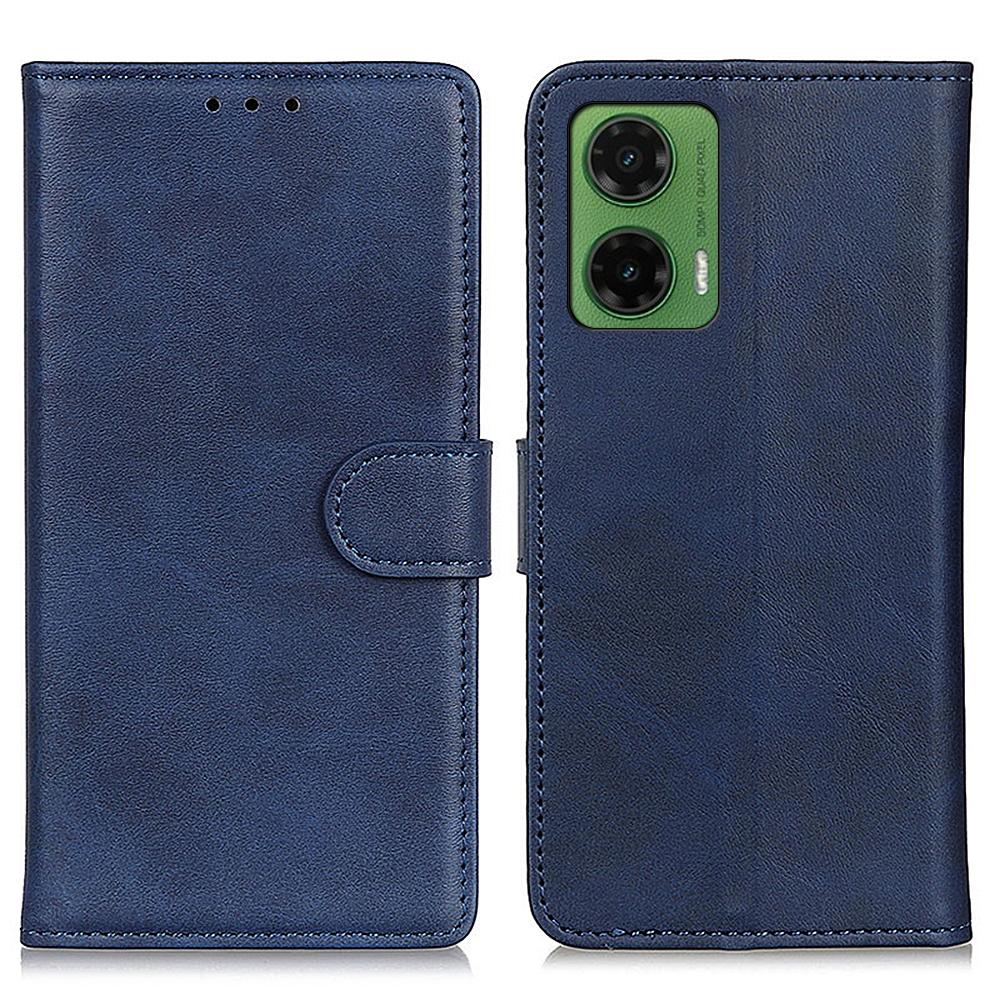 

For Motorola Moto G35 5G Stand Wallet Case Cowhide Texture Leather Phone Cover C