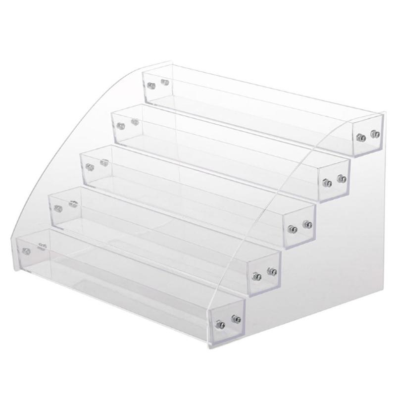 Acrylic Nail Polish Organiser 2-7 Tiers Tier Clear Nail Polish Holder Essential Oil Organiser Shelves Display Rack Stand