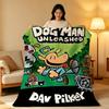 Cartoon D-Dog M-Man Throw  High-Density Short Plush Blanket Soft Skin-Friendly For Sofa Nap Air-Conditioned Room