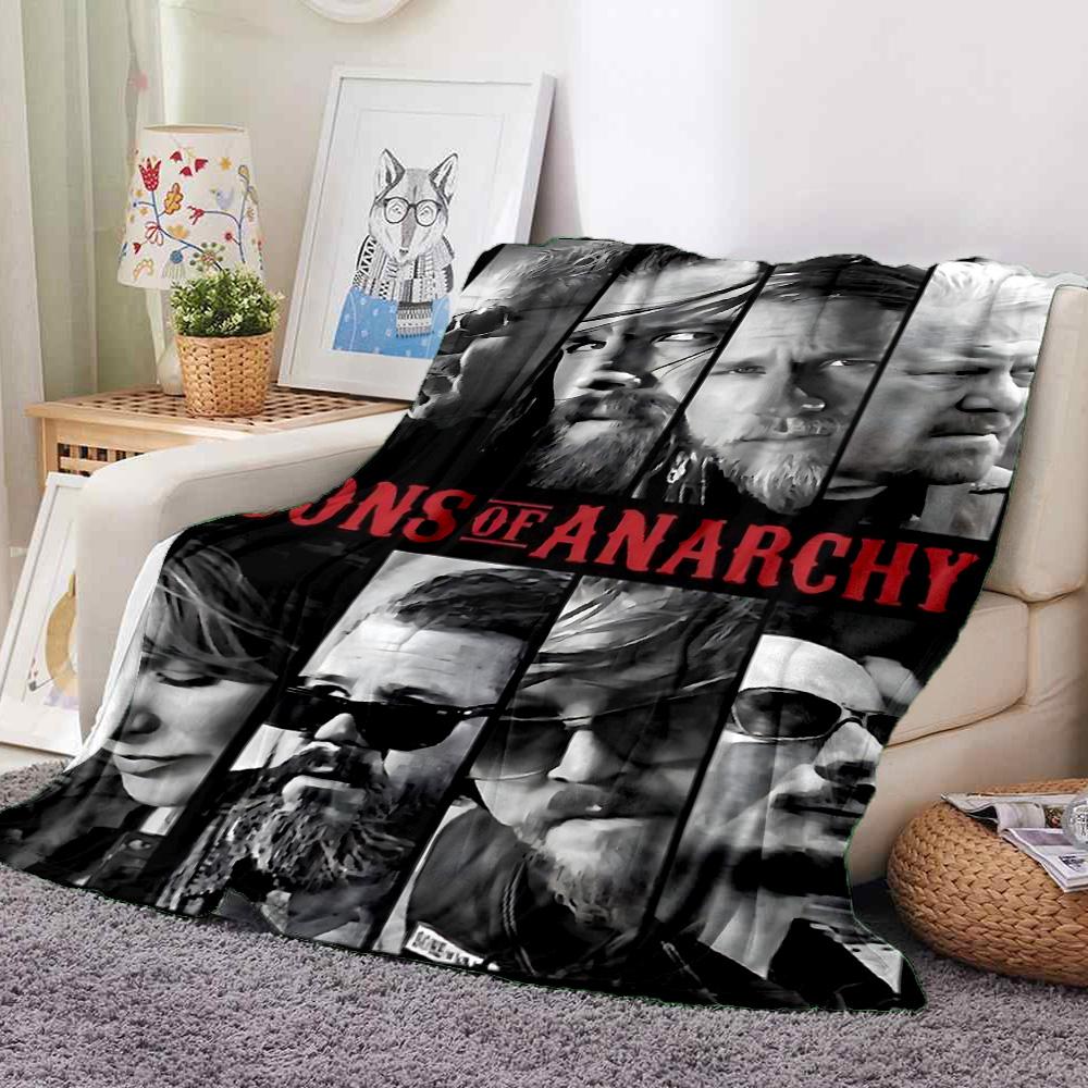 Sons Anarchy Flannel Blanket Throw Blanket Soft Warm Sofa Bed Camping Home Decor Unique Christmas Gift C921114