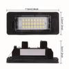 6000k White No Error Led Number License Plate Light License plate Light For BMW E90 E91 E92 E61 E60 E70 E71 License Plate Lights 2