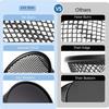 4pcs Black Metal Wire Mesh Pen Holders - Round Desk Organizer with Open-Top Design, for Office & Home Desktop Storage