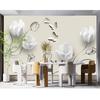 3d Simple Wallpaper Tulip Butterfly Murals Living Room Bedroom Home Decor Wall Murals