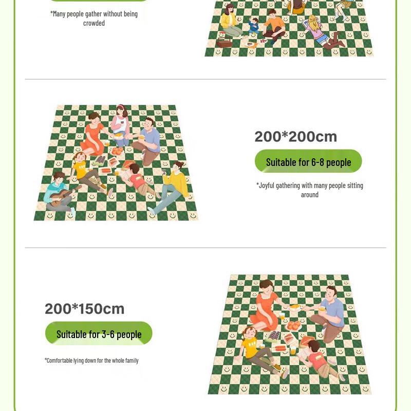ZISIZ Thickened Outdoor Picnic & Camping Mat