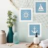 Ocean Theme Beach Wall Decor 3D Wall Art with Starfish Seashell Sand Dollar Vintage Beach Home
