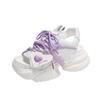 Fashion Summer Cute Women's Sneakers Mesh High Top Sports High Heel Wedge Sandals Breathable Casual