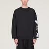Y-3 Graphic Crew Sweatshirt Black Women Tops JX4749