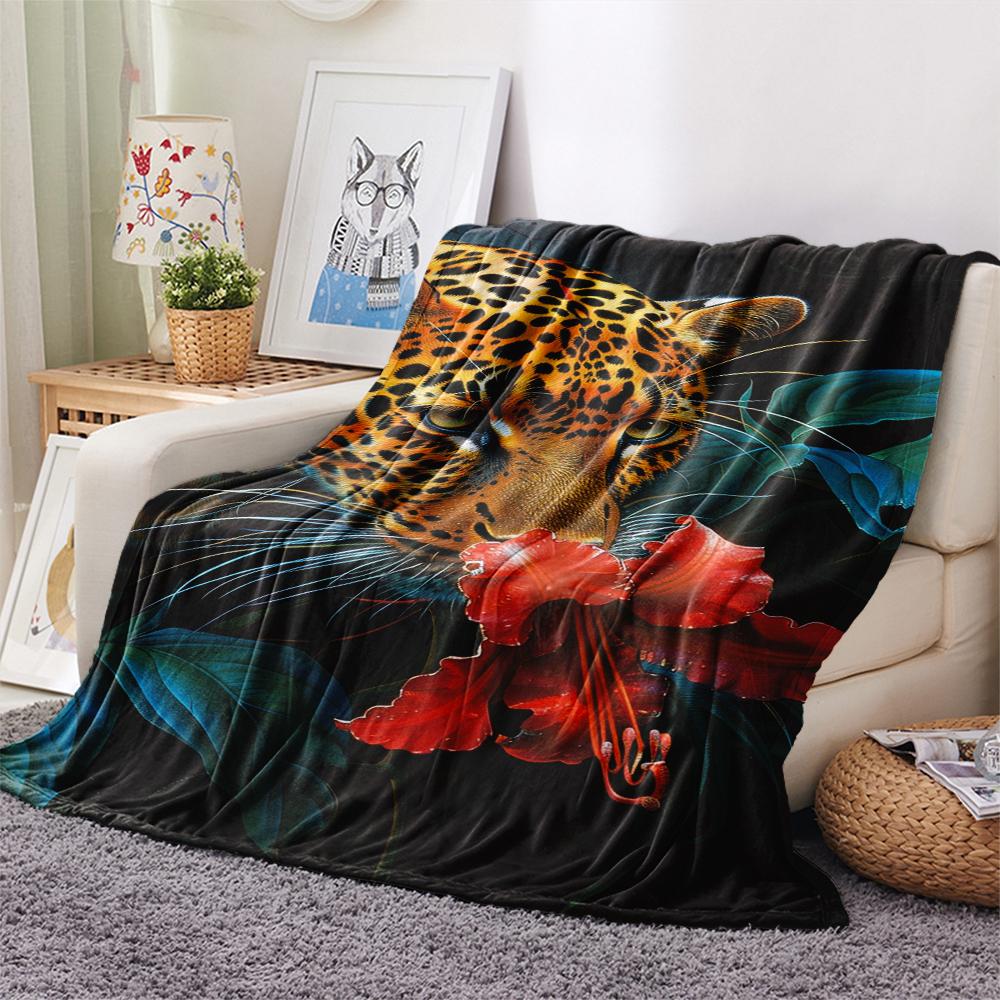 1 Peça Manta de Flanela com Estampa de Desenho Animado, Alta Qualidade Confortável para Todas as Estações, Decoração de Casa, Calor e Conforto, Perfeita para Presente de Natal Aniversário