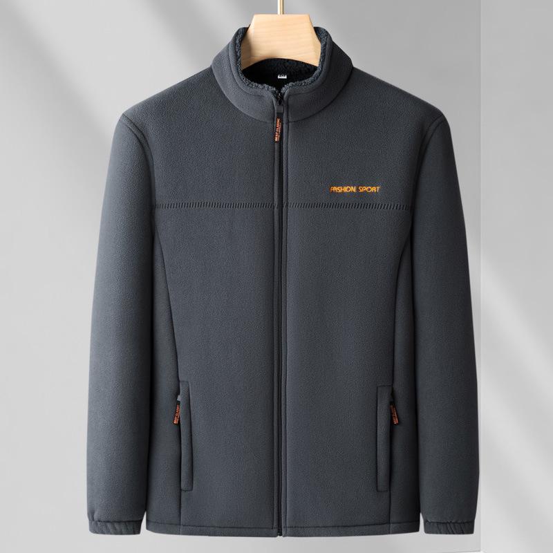 Men's Thickened Fleece Jacket - Spring Cardigan Outerwear