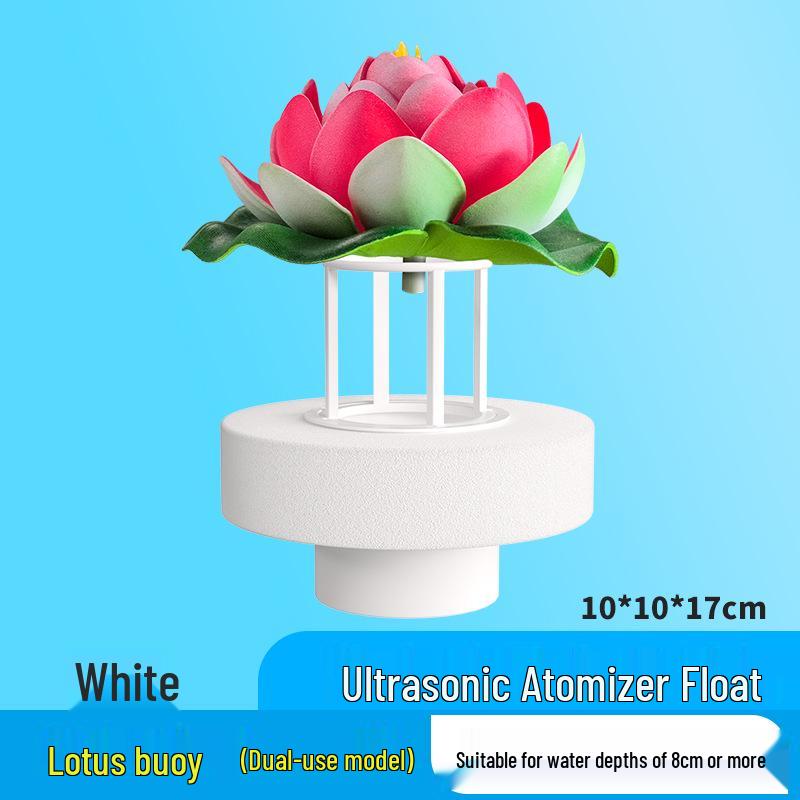 Rockery Fish Tank Fog Maker: Single Head Floating Atomizer Chamber, ABS DIY Fogger.