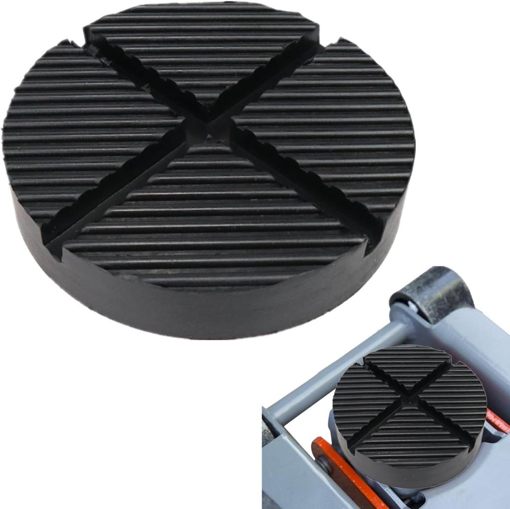 Universal Rubber Jack Pad Support Pinch Weld Slotted Floor Frame Rail Adapter Car Removal Repair Tool