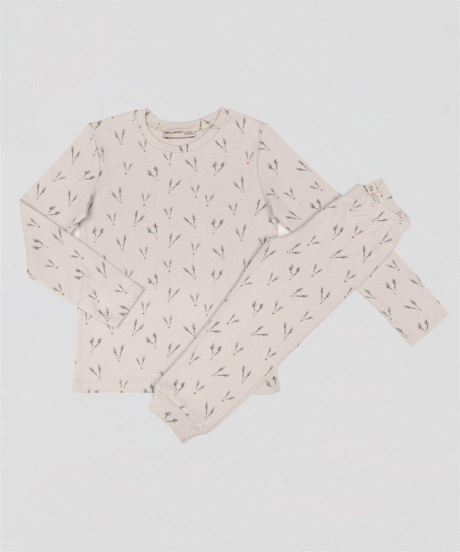 

Пижамный комплект с принтом природы 1-2 Years серый