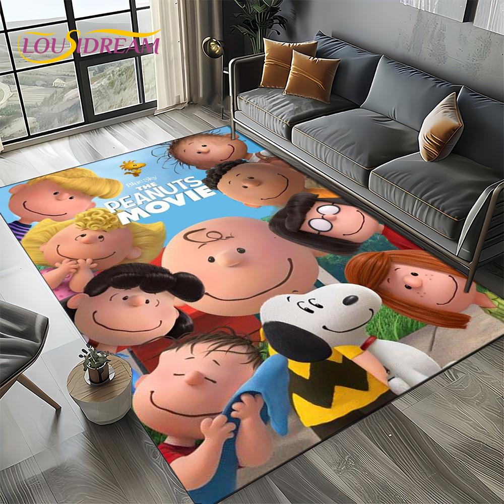 27 Style Cute Snoopy Dog Cartoon Carpet Rug for Bedroom Living Room Home Sofa Decoration,kids Game Large Decor Floor Mat Gift 3D