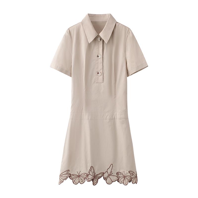 

Women s Summer 2025 Butterfly Lapel Dress - Casual Fashion YL750044 Large