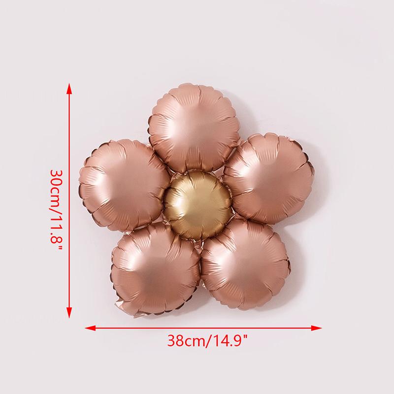 Matte Flower Aluminum Film Balloons Baby 1St Birthday Wedding Party Balloon Boy Girl Baby Shower Supplies Toy Baloon Ballons