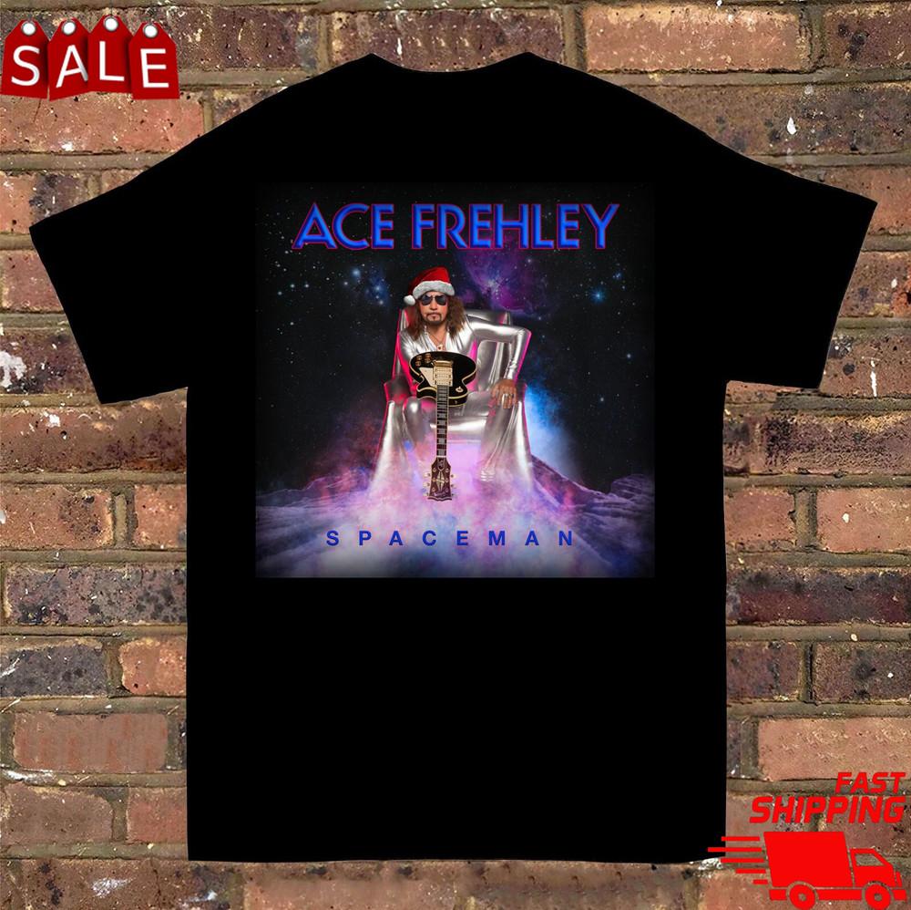 New! 2025 Ace Frehley Merry christmas Shirt Tour Concert Gift Full Size BL494 Unisex T-Shirt S