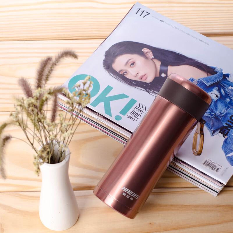 HAERS 304 Stainless Steel Insulated Portable Water Bottle & Tea Mug
