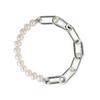 [PANDORA] 599694C01 PANDORA Freshwater Pearl Link Chain Silver Bracelet