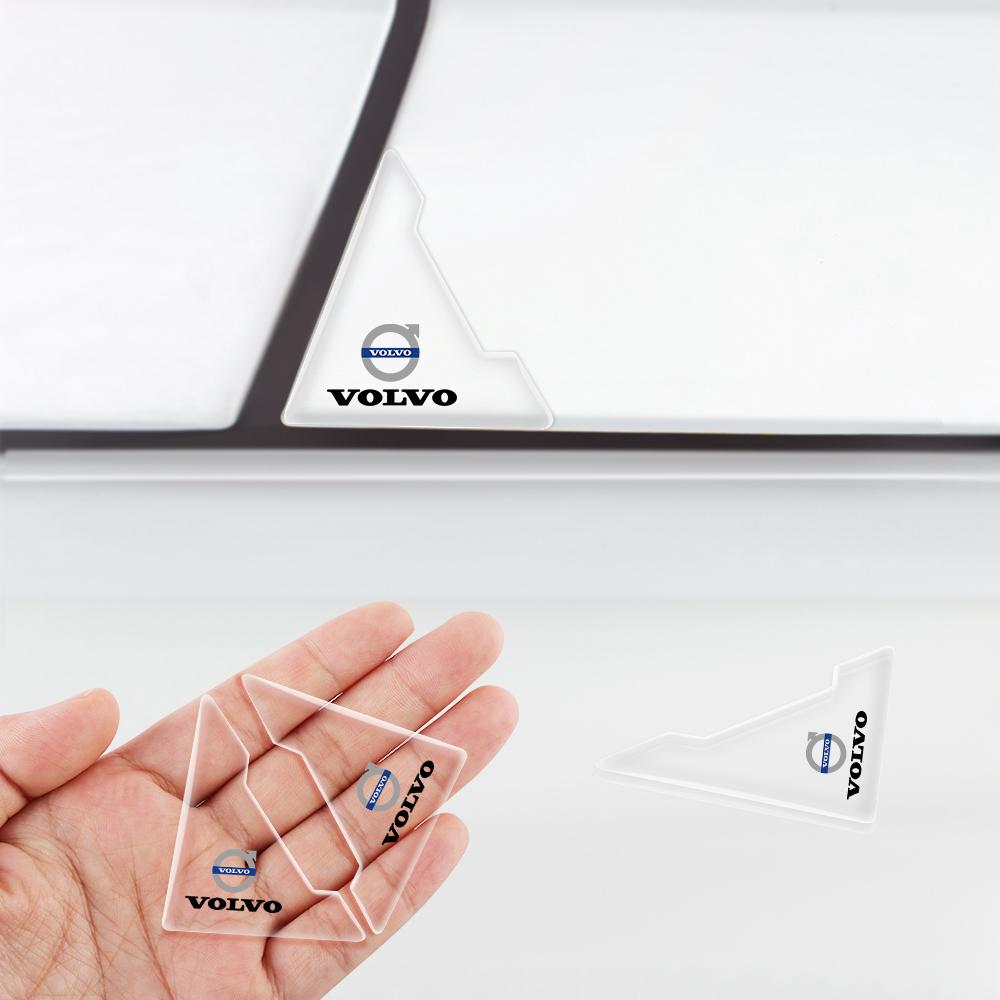 2/4 Pezzi Protezioni Angolari Portiera Auto in Silicone Antigraffio Adesivi Accessori Auto Per Volvo V50 S80 XC60 V90 XC90 C40 RDESIGN