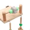 Wooden Bird Parrot Perch, Chewing Toy, Perch Toy for Budgie Guinea Pig