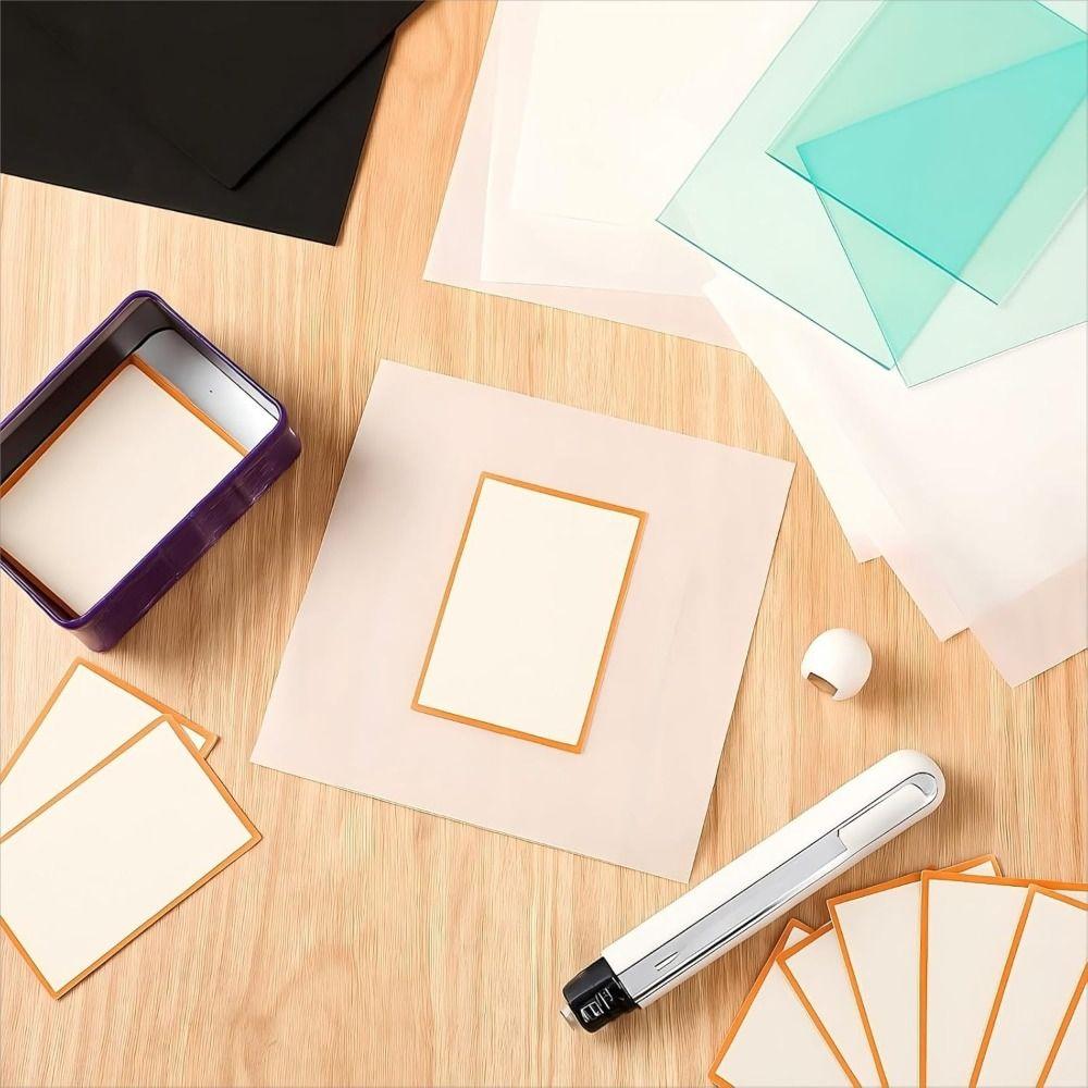 52pcs Precision Support Card Flattening Kit Clear Acrylic Rounds Card Care Tool TCG Collectors