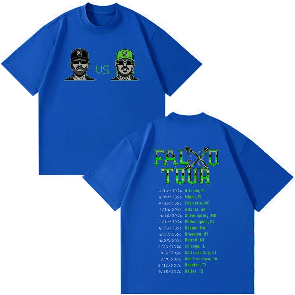 Rapper Feid Ferxxo Tour 2026 Graphic Tshirts Unisex Unisex Fashion Loose T Shirt Shortsleeved Hiphop Cotton Casual Tshirts Tops