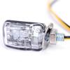 2X 6Led Motorcycle Mini Amber Turn Signal Lights Blinker Indicator Black 12V New