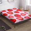 Cartoon Fruit Strawberry Pattern Bed Hat Four-Piece Bedding Set Bedroom Dormitory Bedding Decoration