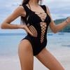 Sexy lingerie halter bikini suspenders sexy seduction fishnet three-point onesie