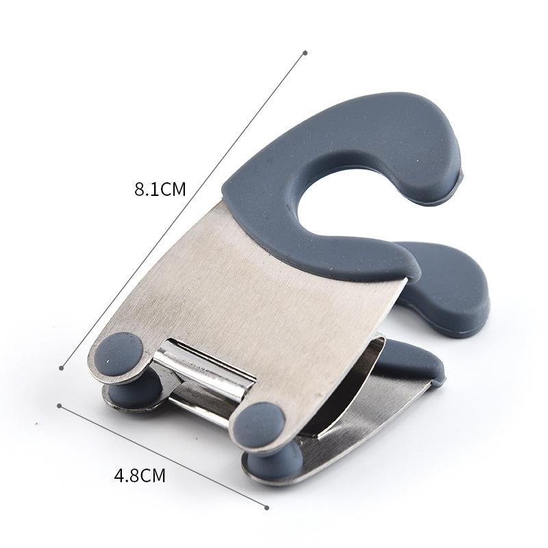 Pot Spoon Holder Pot Clip Holder Anti Scald Silicone Grip For Spoon Spatula Fork Cooking Utensils Spoon Rest Kitchen Accessories