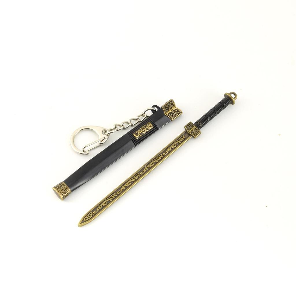 Han Dynasty Style 12cm Miniature Metal Sword Toy Model (Unsharpened)